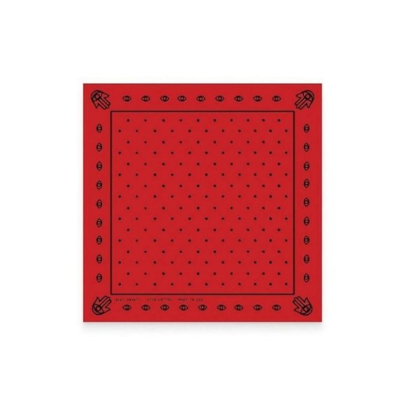 undefined Accessories - Hamsa & Dots Red Bandana